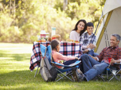 Familie er i sommerhus